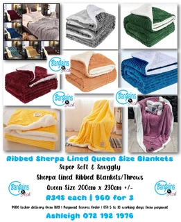 Blankets, throws, comforts, quilts, slippers and more