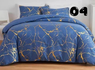 Marbled Queen Size Comforter Set, 5 Piece