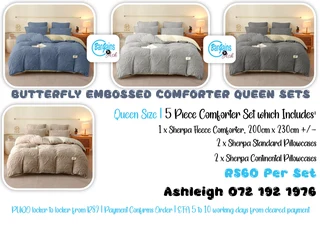 Comforters, quilts, sheets, blankets, throws, cushions and more