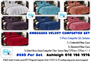 Comforters, quilts, sheets, blankets, throws, cushions and more