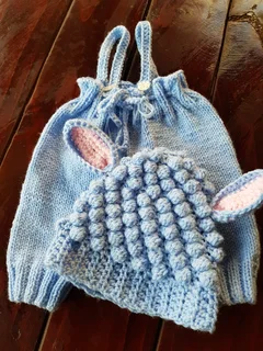 Hand knitted and crocheted baby wear and blankets of all sizes