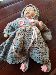 Hand knitted and crocheted baby wear and blankets of all sizes