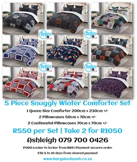 Various blankets, and comforters and quilts