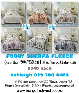 Various blankets, and comforters and quilts