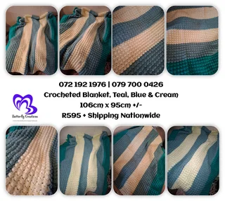 Crocheted blankets and knitted custom items