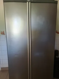 Silver Defy side by side fridge &amp; freezer