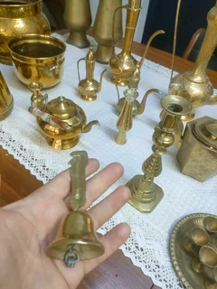 34 pieces of genuine antique brass