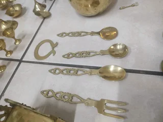 Antique brass decorations