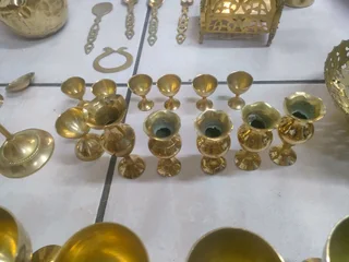 Antique brass decorations