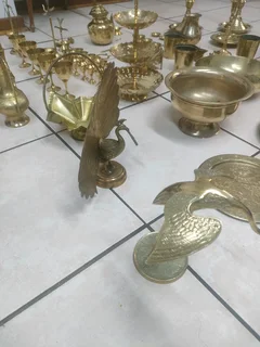 Antique brass decorations