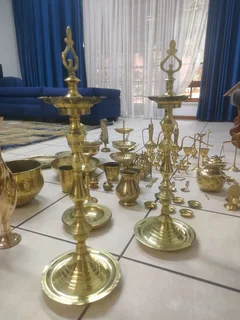 Antique brass decorations