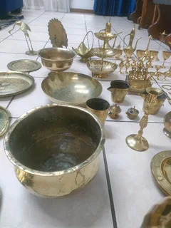 Antique brass decorations