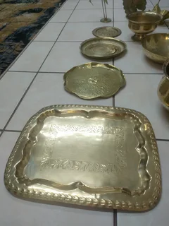 Antique brass decorations