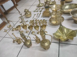 Antique brass decorations