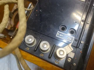 1932&#39;s antique Swiss Army Telephone.