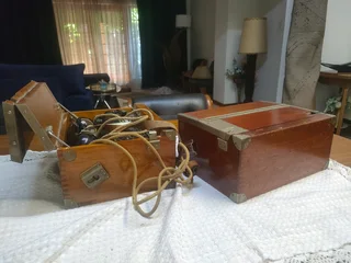 1932&#39;s antique Swiss Army Telephone.