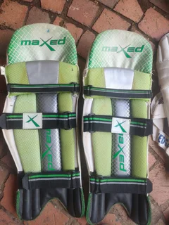 Medium adult size cricket kit with bag.