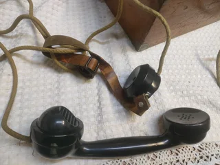 1932&#39;s Vintage Swiss Army Telephone.