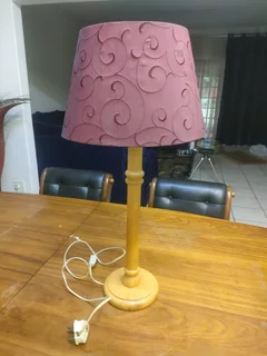 70 cm pine wood table lamp