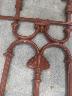 6 x antique Balustrade fence balcony iron rust grate.