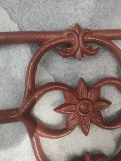 6 x antique Balustrade fence balcony iron rust grate.