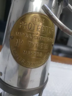 Antique Victor Kent &#96;Wolf&#96; Miner&#96;s Safety lantern Lamp.