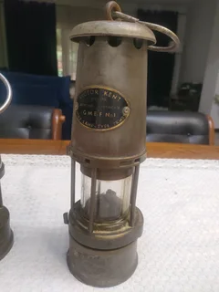 Antique Victor Kent &#96;Wolf&#96; Miner&#96;s Safety lantern Lamp.