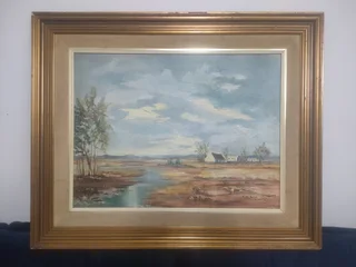 Beautiful oil painting Signed by  ( V. van Houten, )