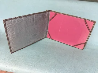 Antique figural Isfahan Persian rug with a hunting scene design.