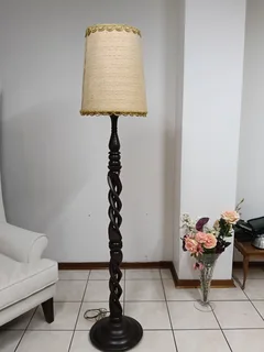 Beautiful curved solid wood 2 meters floor lamp