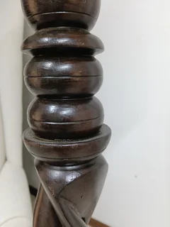 Beautiful curved solid wood 2 meters floor lamp