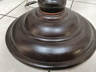 Beautiful curved solid wood 2 meters floor lamp