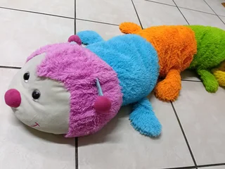 Soft toddler Caterpillar plushie 2.5 meters.
