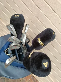 Heavy blue genuine leather  golf club for sale
