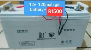 12 V  120mah solar gel battery-WHATSAPP 073 631 1491