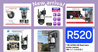 8K Ultra HD Dual Lens Screen Camera - R520-Whatsapp 073 631 1491