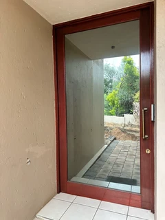 Wooden front door