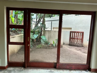 Wooden sliding door