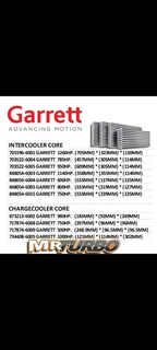Genuine Garrett Charge Cooler + Intercoolers
