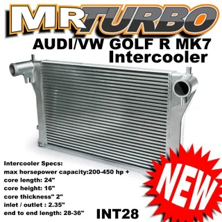 Intercooler For Audi A3/s3 Vw Golf R Mk7 Ea888 1.8t 2.0t Tsi
