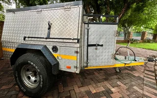 Off-Road Aluminum Checker Plate Trailer for Sale – Fully Equipped!