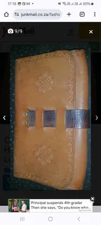 Clutch Bag / Strapless Hand Bag - Vintage Leather