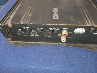 OHM 1300 Watt Car Amplifier twin channel with bridging options All in working order and good