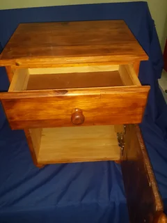 Bedside or other room small cupboard with  door and drawer fair condition