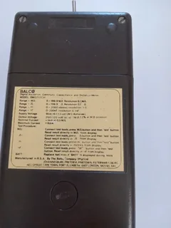 Balco Digital insulation, capacitance, continuity and distance meter with original test leads