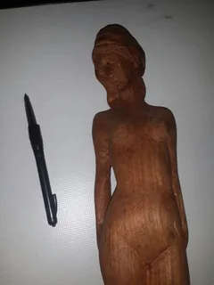 Statue of a Lady Hand Carved