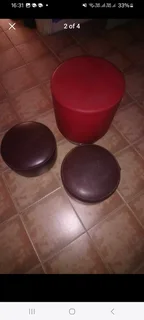 Selection of large n small multi coloured bar stool type pools. suitable for garden events ,bars,