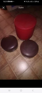 Selection of large n small multi coloured bar stool type pools. suitable for garden events ,bars,