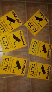 cctv surveillance signs new unused 20cm wide 30cm high