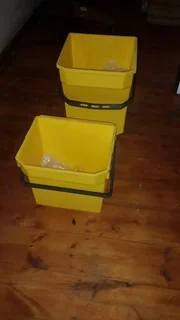 individualSelection of mop buckets as new 2 different sizes 15 litres and 25 litres